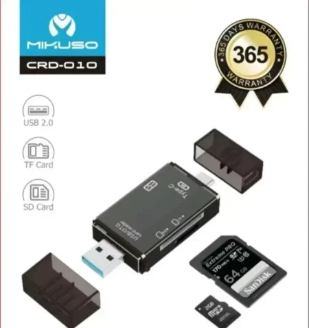 قارئ بطاقات Mikuso CRD-010 متعدد الوظائف