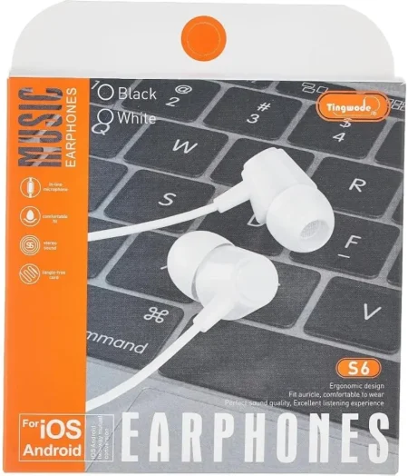 سماعات أذن سلكية طراز Tingwode S6