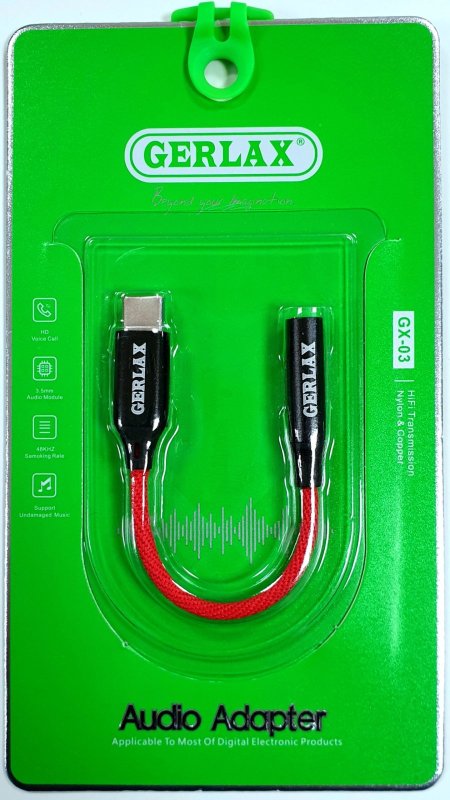 محول صوت Gerlax GX-03  Type-c