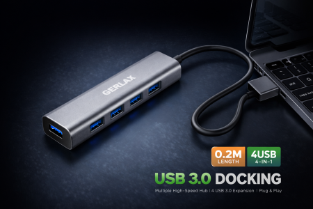 موزع USB 3.0 Gerlax GV-06 (قاعدة توصيل)