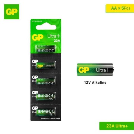 بطارية GP Ultra+ 23A 12V (5 قطع)
