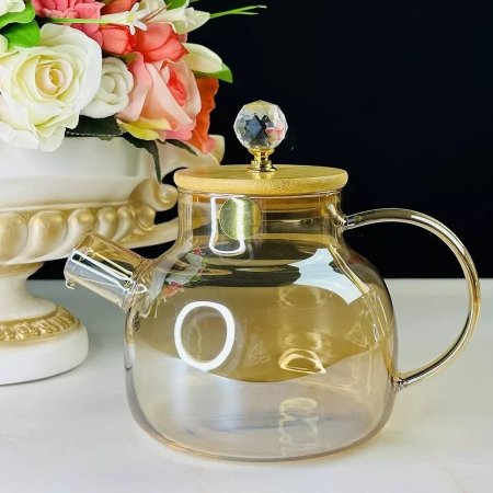 إبريق شاي زجاجي