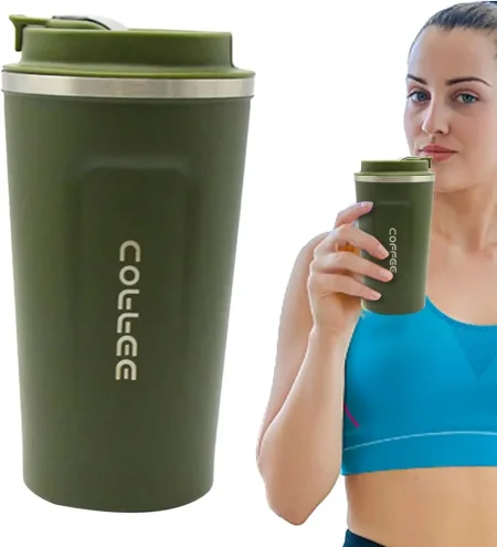 كوب قهوة حراري من الستانلس ستيل بعزل فراغي سعة 510 مل