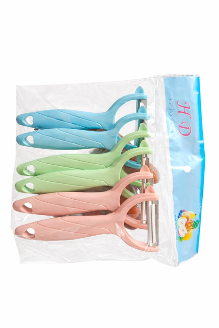 مجموعة مقشرات خضروات وفواكه بشفرات سيراميك 6 قطع