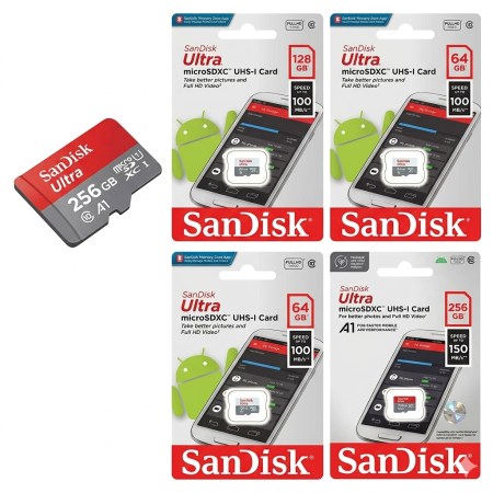 بطاقة ذاكرة من نوع SanDisk Ultra microSDXC UHS-I