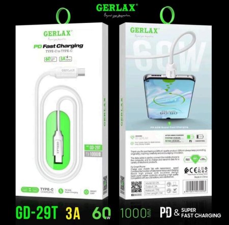 كابل شحن سريع من نوع GERLAX طراز GD-29T