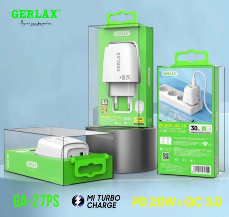 شاحن سريع من ماركة Gerlax، طراز GA-27PS