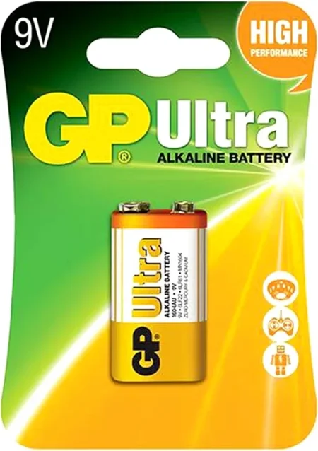بطارية من نوع GP Ultra Alkaline 9V