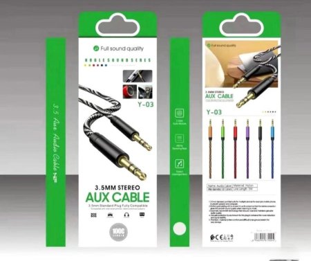 كابل صوت (AUX) من نوع NOBLESOUNDSERES موديل Y-03