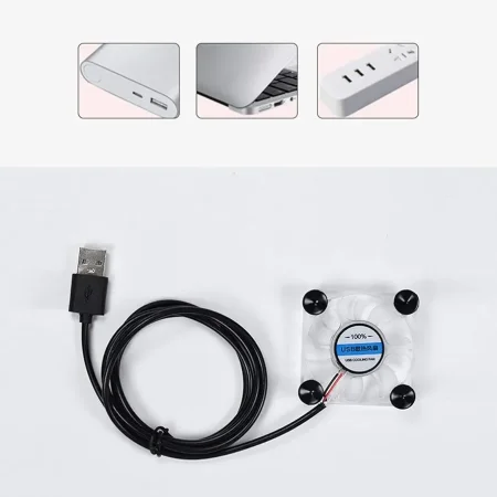 مروحة تبريد USB شفافة