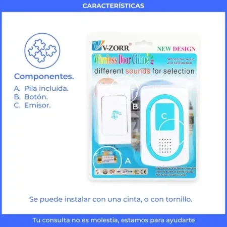 جرس باب لاسلكي من ماركة V-ZORR