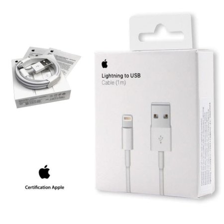 كابل Apple Lightning to USB بطول 1 متر اصلي