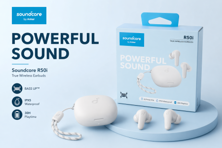 سماعات Soundcore R50i True Wireless Earbuds من شركة Anker