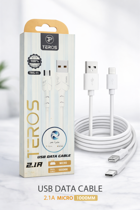 كابل شحن ونقل بيانات(Micro USB) ماركة TEROS