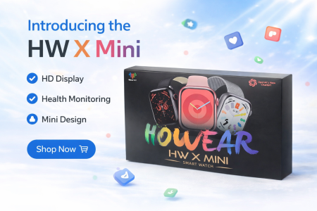 ساعة الذكية هي من طراز Howear HW X Mini